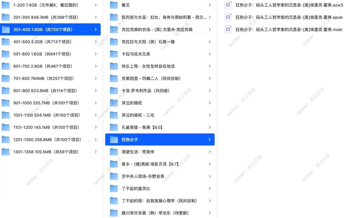 1358本豆瓣高分系列電子書