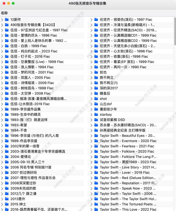490张無损訊樂专辑合集