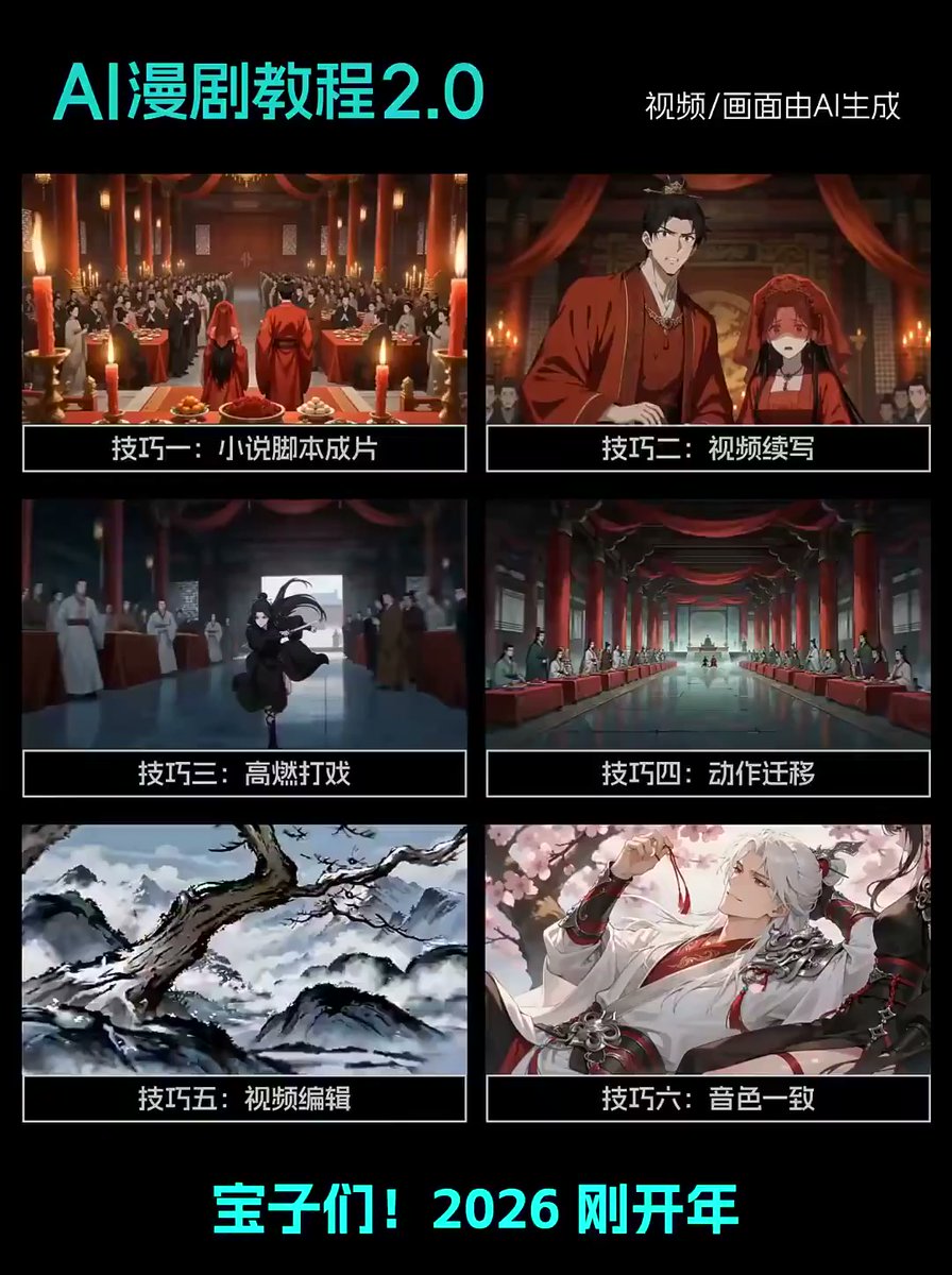 抖音80W粉丝博主,付费AI漫剧教学课程